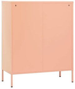 vidaXL Ντουλάπι Αποθήκευσης Ροζ 80 x 35 x 101,5 εκ. Ατσάλινο