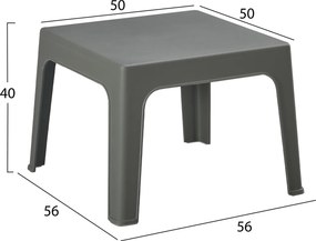 ΣΕΤ 3ΤΜΧ ΠΟΛΥΠΡΟΠΥΛΕΝΙΟΥ SLEEK HM21267.05 ΤΡΑΠΕΖΑΚΙ &amp; 2 ΠΟΛΥΘΡΟΝΕΣ-DARK OLIVE GREEN