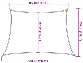 311105  SUNSHADE SAIL 160 G/M² ANTHRACITE 4/5X3 M HDPE 311105