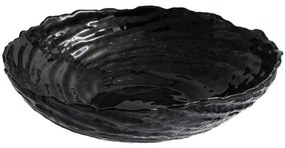 Διακοσμητικό Μπωλ 374-224-258 25x25x5cm Black Glass