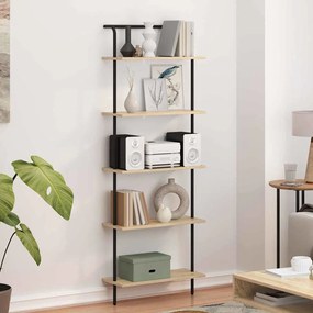 vidaXL Ράφι Βιβλίων Sonoma Δρυς 60 x 24 x 168 εκ. Επεξεργασμένο ξύλο