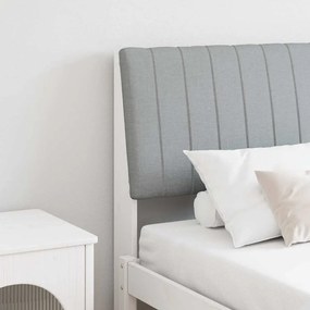 vidaXL Ταπετσαρισμένο κεφαλάρι Ανοιχτό γκρι 150 cm