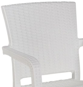 Τραπεζαρία Groovy-Halcyon σετ 3τεμ PP λευκό 80x80x74,5εκ. 80x80x74.5 εκ.