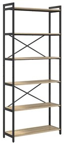 vidaXL Βιβλιοθήκη Sonoma Δρυς 80 x 30 x 188 εκ Επεξεργασμένο ξύλο