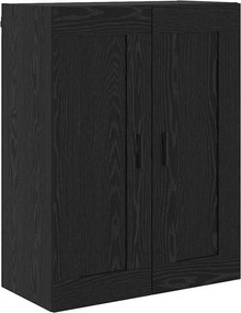 vidaXL Highboard με συρτάρι 2 pcs Μαύρη Οξυά Επεξεργασμένο ξύλο