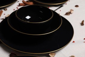 Ceramic Dinner Set (24 Pieces) TY040424F650A841600MAET600 Black
Gold