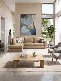 Γωνιακός καναπές Must-Δεξιά-295φ 230β εκ.-Sand