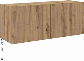 vidaXL Ντουλάπι Τηλεόρασης Τοίχου Artisan Oak Επεξεργασμένο ξύλο