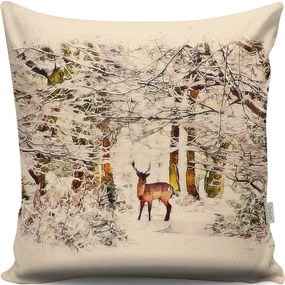 Μαξιλάρι Διακοσμητικό (Με Γέμιση) A13043 Beige Aberto Design 43X43 Cotton-Polyester