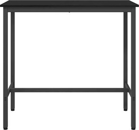 vidaXL τραπέζι Μαύρη Οξυά 100 x 50 x 90,5 εκ