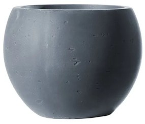 Supergreens Γλάστρα Πήλινη Στρογγυλή "Rocky" Γκρι 30x30x23 εκ.