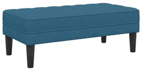 vidaXL Πάγκος Μπλε 113x57x39 εκ. Βελούδο
