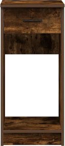 vidaXL Βάση πύργου υπολογιστή με συρτάρι Καπνιστή Δρυς 35x45x77 εκ.
