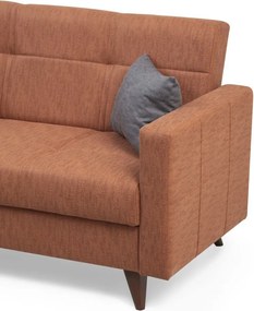 2-Seat Sofa-Bed Polya - Tile Red Tile Red