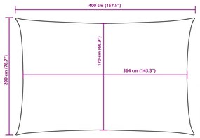 ΠΑΝΙ ΣΚΙΑΣΗΣ ΟΡΘΟΓΩΝΙΟ ΤΕΡΑΚΟΤΑ 2 X 4 Μ. ΑΠΟ ΎΦΑΣΜΑ OXFORD 42308