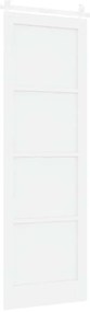 vidaXL Συρόμενη Πόρτα Λευκό 78 x 232 cm