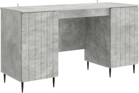 vidaXL Γραφείο Γκρι Σκυροδέματος 142,5 x 50 x 75 εκ.