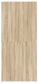 vidaXL Ντουλάπα Παπουτσιών Καφέ 80 x 35.5 x 180 εκ Επεξεργασμένο ξύλο