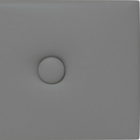 vidaXL Κεφαλάρι Τοίχου 12 pcs Γκρι 60 x 15 cm Τεχνητό Δέρμα