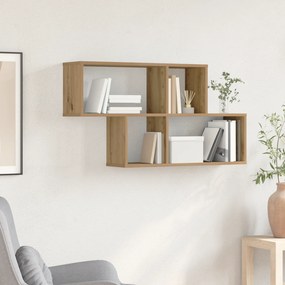 vidaXL Ράφι τοίχου Μασίφ Δρυός 100x20x53 εκ.