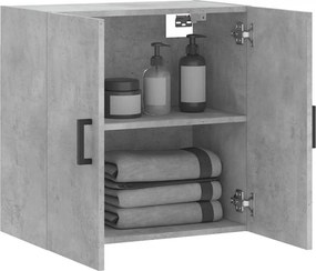 vidaXL Ντουλάπι Τοίχου Γκρι Σκυροδέματος 60x31x60 εκ. Επεξεργ. Ξύλο