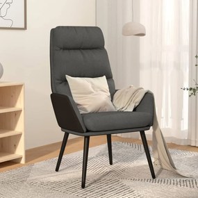 vidaXL Πολυθρόνα Relax Σκούρο Γκρι Υφασμάτινη