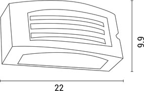 Απλίκα Εξωτερικού Χώρου Eurolamp 145-20235 Grey