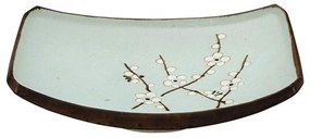 Πιάτο Ορθογώνιο Soshum Matte 7018 18,5x12,5cm Light Blue Tokyo Design Porcelain