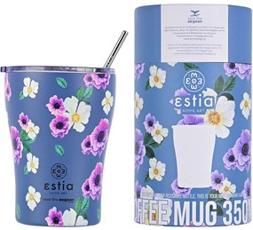 Ποτήρι Θερμός 350ml Estia Save The Aegean Garden Blue 01-16883