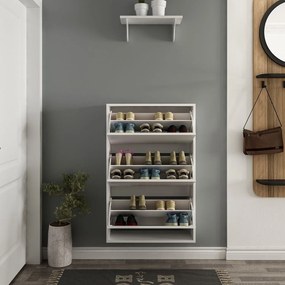 Παπουτσοθήκη Λευκό LUPA 70x25x109