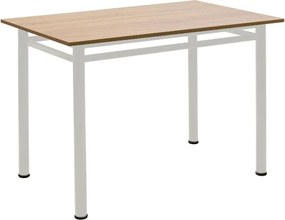 Τραπέζι "DINNER" σε δρυς/εκρού χρώμα 110x70x77