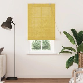 vidaXL Ρολά και Σκίες Παραθύρων Κίτρινο 80 x 220 cm Μπαμπού