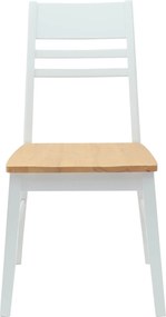 vidaXL Καρέκλες φαγητού 2 pcs Λευκό 43 x 54 x 89 εκ.