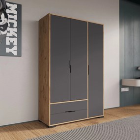 Wardrobe Royal Drawers 120 - Oak, Anthracite Oak
Anthracite