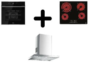 Teka HLB 849 Φούρνος άνω Πάγκου +TT 6420 Κεραμική Εστία+DSJ 680 Καμινάδα τοίχου