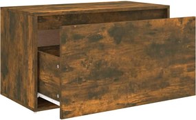 816047 vidaXL Πάγκος Χολ Καπνιστή Δρυς 80x40x45 εκ. από Επεξεργ. Ξύλο