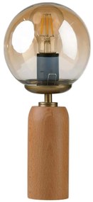 Φωτιστικό Επιτραπέζιο 534LUN5198 Φ15x33cm 1xE27 40W Oak-Honey Opviq