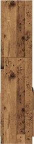 vidaXL Ντουλάπι Όψη Παλαιού Ξύλου 92x33x140 εκ. Επεξεργασμένο Ξύλο