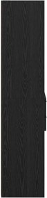 vidaXL Highboard Μαύρη Οξυά 50 x 42,5 x 185 εκ. Επεξεργασμένο ξύλο