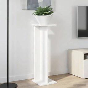 vidaXL Βάση φυτών 2 τεμ. Λευκό 25 x 25,5 x 80,5 εκ. Επεξεργασμένο Ξύλο