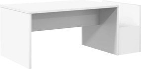 vidaXL Τραπεζάκι σαλονιού Λευκό 90 x 45 x 35 cm Επεξεργασμένο ξύλο