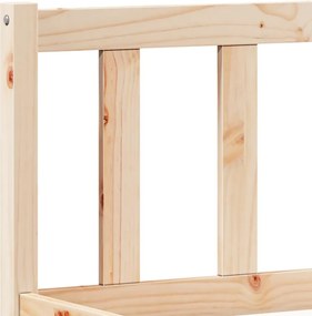 vidaXL Πλαίσιο Κρεβατιού Μακρύ Χωρίς Στρώμα 140x220 εκ Μασίφ Πεύκο