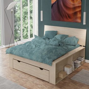Σεντόνια Premium Shadow 616 (Σετ 4τμχ) Petrol DimCol Υπέρδιπλo 240x270cm 100% Cotton