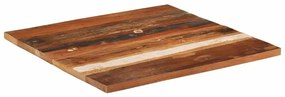 vidaXL Επιφάνεια Τραπεζιού Τετρ. 70x70 εκ. 25-27 χιλ. Μασίφ Ανακ. Ξύλο