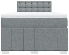 ΚΡΕΒΑΤΙ BOXSPRING ΜΕ ΣΤΡΩΜΑ ΑΝΟΙΧΤΟ ΓΚΡΙ 120X190 ΕΚ. ΥΦΑΣΜΑΤΙΝΟ 3289321