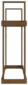 Ραφιέρα Καυσόξυλων Καφέ Μελί 110x35x108,5 εκ. Μασίφ Ξύλο Πεύκου