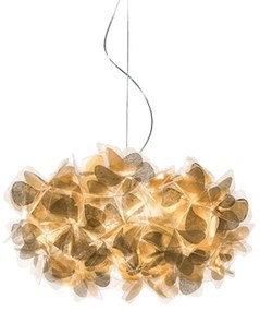 Φωτιστικό Οροφής Clizia Mama Non Mama 53cm E27 2x12W Gold - Transparent Wire Slamp Cristalflex