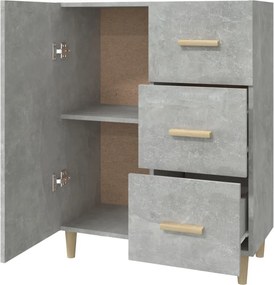 vidaXL Ντουλάπι Γκρι Σκυροδέματος 69,5x34x90 εκ. Επεξεργασμένο Ξύλο