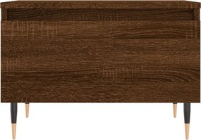vidaXL Τραπεζάκια Σαλονιού 2 τεμ. Καφέ Δρυς 50x46x35 εκ. Επεξ. Ξύλο