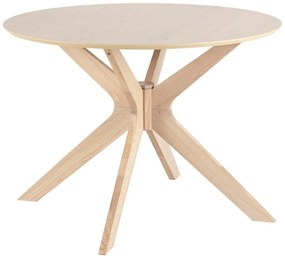 Σετ τραπεζαρίας Oakland 437, 75cm, Αριθμός θέσεων: 4, Στρόγγυλος, Ξύλο: Δρυς | Epipla1.gr